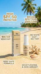 Zonnebescherming SPF50 Stick, geen tint