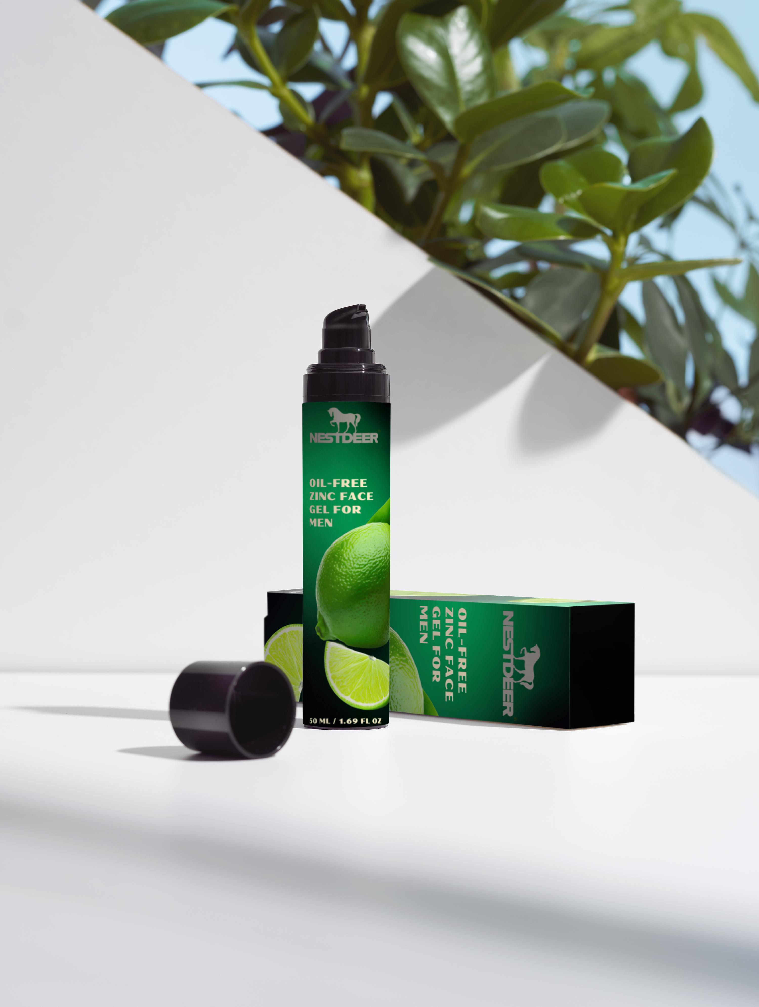 Oil-Free Zinc Face Gel for Men