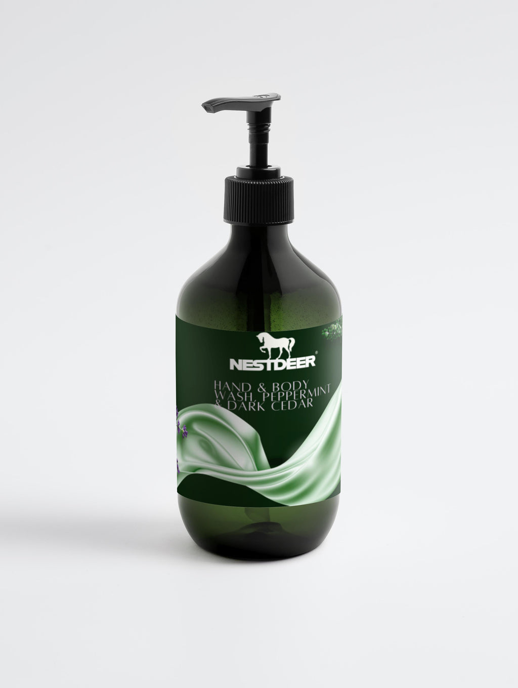 Hand & Body Wash, Peppermint & Dark Cedar