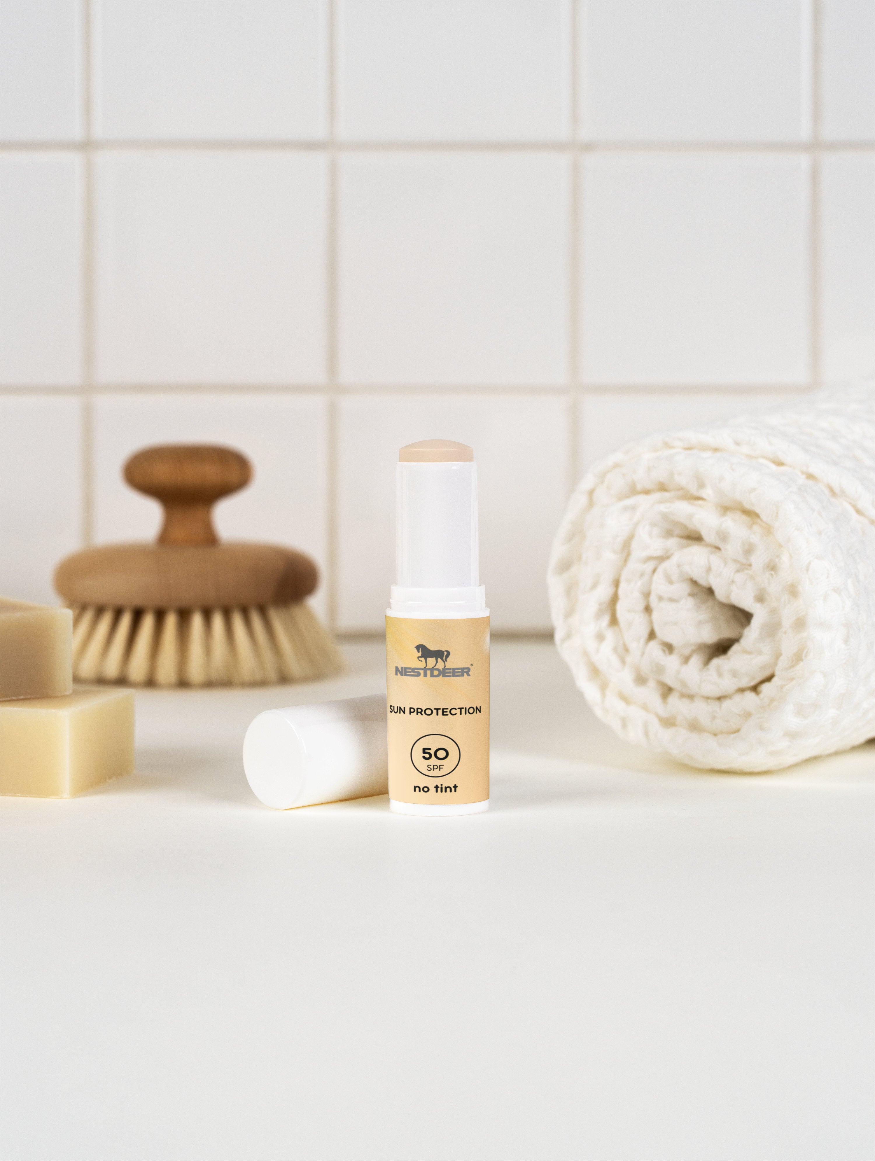 Zonnebescherming SPF50 Stick, geen tint