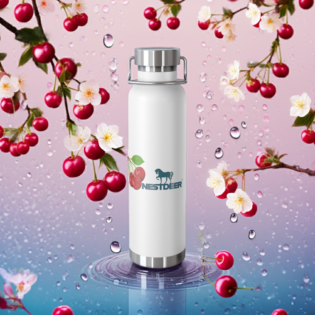 Cherry Blossom Insulated Water Bottle, Travel Mug, Eco-Friendly Hydration